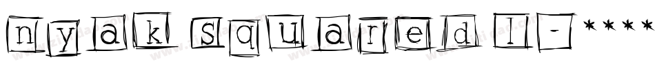 Nyak Squared 1字体转换